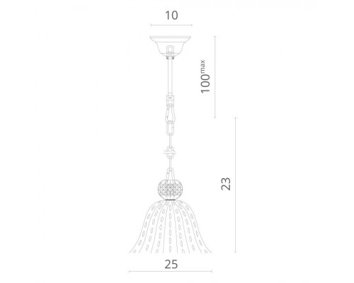 Подвесной светильник Pallottola 1281/02 SP-1 Divinare