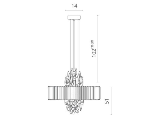 Подвесной светильник Tiziana 1285/02 SP-6 Divinare