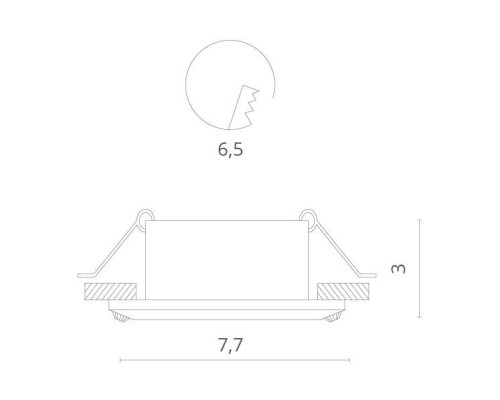 Точечный светильник Gianetta 1405/01 PL-1 Divinare