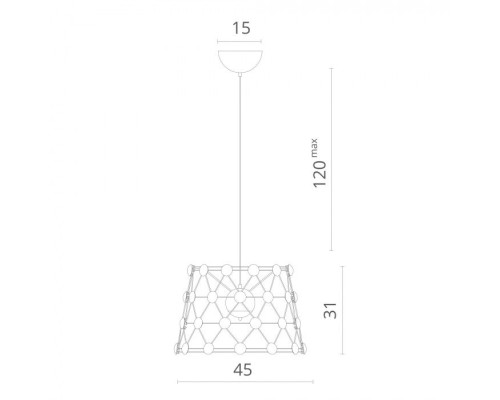Подвесной светильник Cristallino 1609/02 SP-48 Divinare