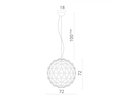 Подвесная люстра Cristallino 1610/02 SP-96 Divinare