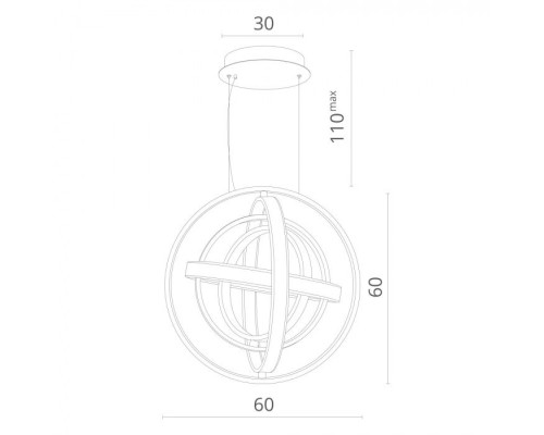 Подвесная люстра Mirror 1612/02 SP-1 Divinare