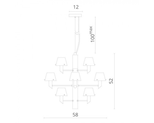 Подвесная люстра Albero 1680/02 LM-12 Divinare