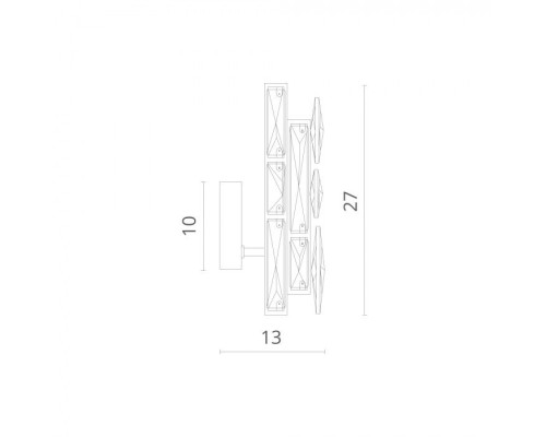Настенный светильник Medea 1684/01 AP-1 Divinare