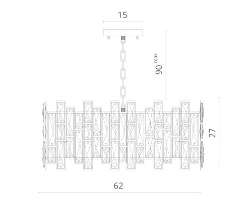 Подвесная люстра Medea 1684/01 LM-10 Divinare