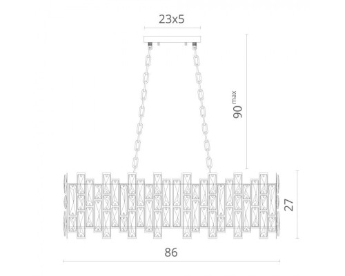 Подвесная люстра Medea 1684/01 SP-10 Divinare