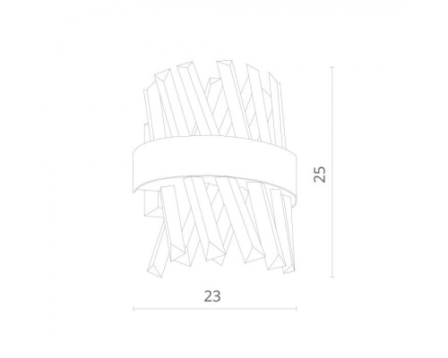Настенный светильник Corona 1685/01 AP-1 Divinare