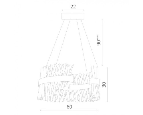 Подвесная люстра Corona 1685/01 SP-1 Divinare