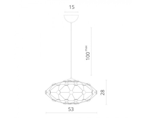 Подвесной светильник Cristallino 1720/02 SP-48 Divinare