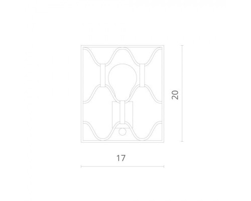 Настенный светильник Dunkan 2021/04 AP-1 Divinare