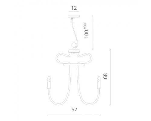 Подвесная люстра Donna 2718/04 LM-12 Divinare