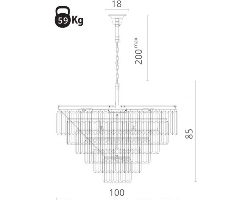 Подвесная люстра Nova 3001/01 LM-16 Divinare