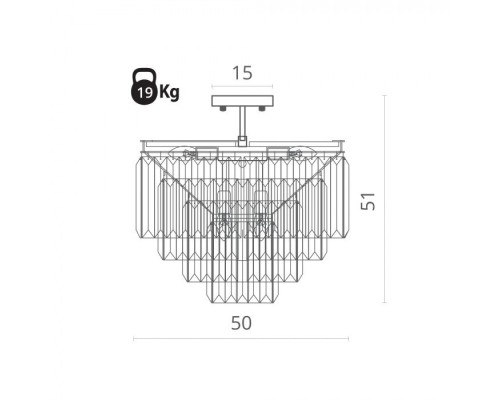 Потолочная люстра Nova 3001/01 PL-9 Divinare