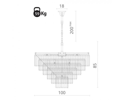 Подвесная люстра Nova 3001/02 LM-16 Divinare