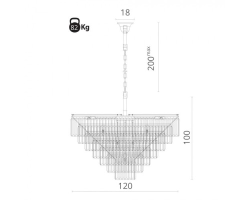 Подвесная люстра Nova 3001/02 LM-25 Divinare
