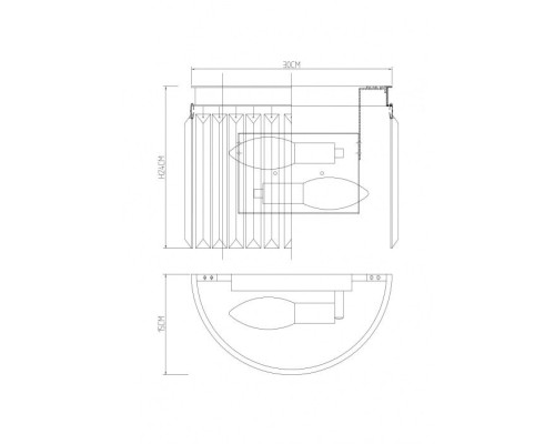 Настенный светильник Nova Grigio 3002/05 AP-2 Divinare