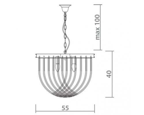 Подвесной светильник Cascata 3003/01 SP-5 Divinare