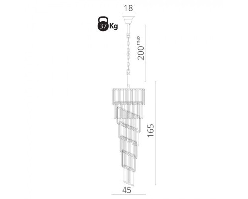 Подвесная люстра Charlotte 3011/01 SP-11 Divinare