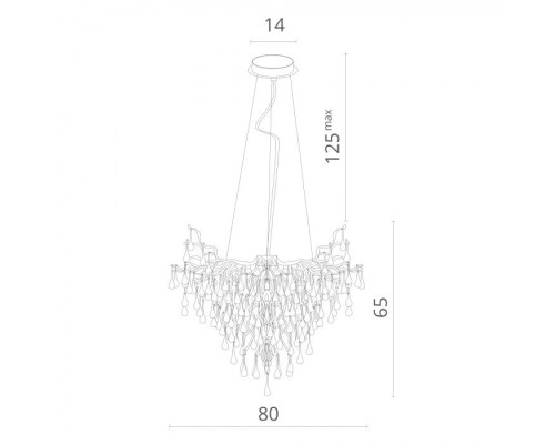 Подвесная люстра Salice 3132/16 SP-9 Divinare