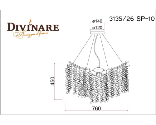 Подвесная люстра Salice 3135/26 SP-10 Divinare