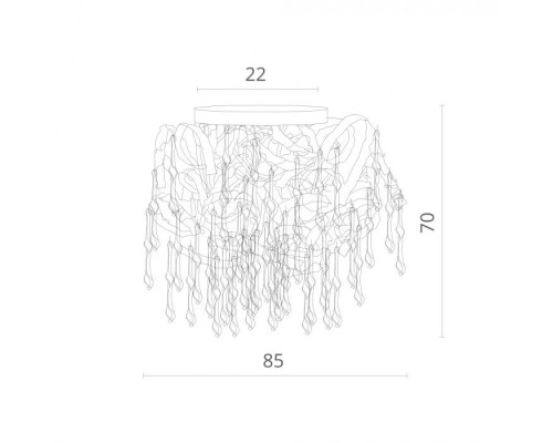 Потолочная люстра Salice 3150/02 PL-11 Divinare