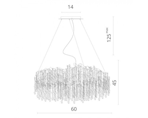 Подвесная люстра Salice 3150/02 SP-6 Divinare
