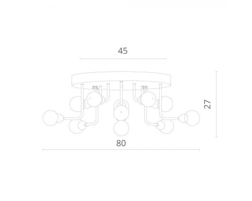 Потолочная люстра Dallas 3360/15 PL-11 Divinare