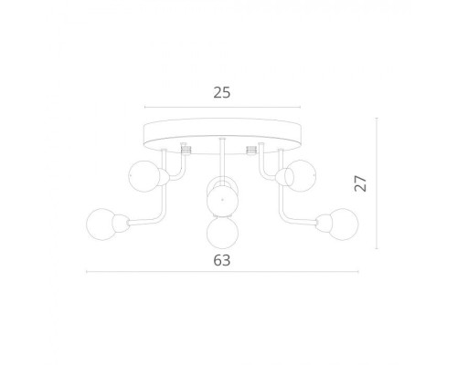 Потолочная люстра Dallas 3360/15 PL-9 Divinare