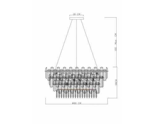 Подвесная люстра Bellatrix 3510/02 SP-18 Divinare