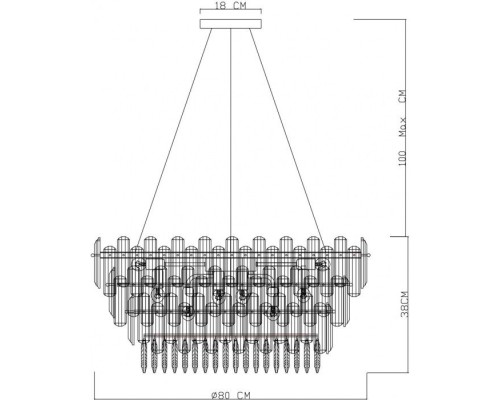 Подвесная люстра Bellatrix 3510/17 SP-18 Divinare