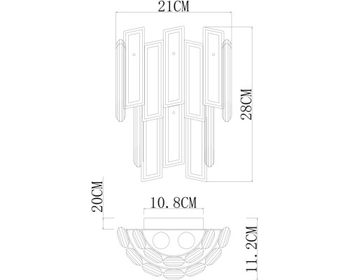 Настенный светильник Romilda 3512/17 AP-3 Divinare