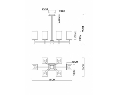 Потолочная люстра Fawaris 4504/17 LM-6 Divinare