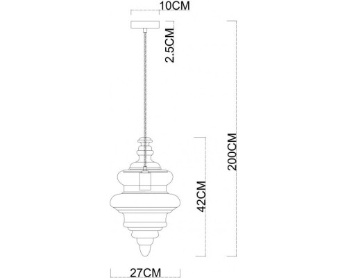 Подвесной светильник Maumee 5000/02 SP-1 Divinare