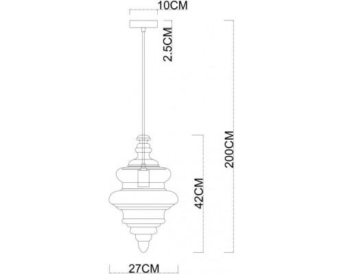 Подвесной светильник Maumee 5000/04 SP-1 Divinare