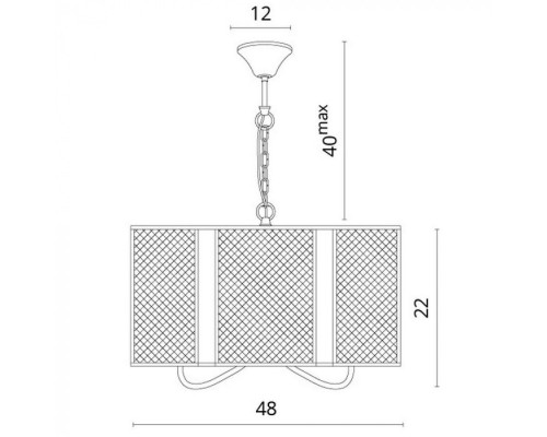 Подвесная люстра Rete 5008/04 SP-3 Divinare