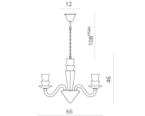 Подвесная люстра Susana 5122/09 LM-6 Divinare