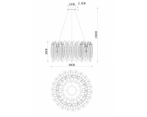 Подвесная люстра Amelie 6002/01 SP-8 Divinare