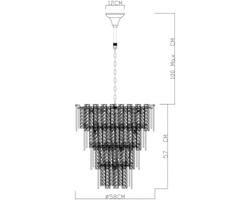 Подвесная люстра Felis 6005/17 LM-9 Divinare
