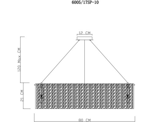 Подвесная люстра Felis 6005/17 SP-10 Divinare