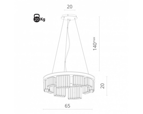 Подвесная люстра Charlie 6817/02 SP-10 Divinare