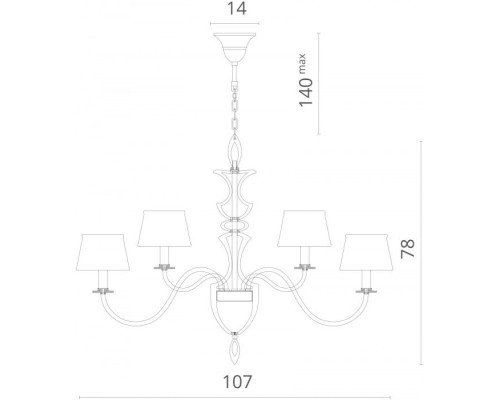 Подвесная люстра Florence 6819/19 SP-12 Divinare