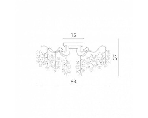 Потолочная люстра Spumante 7288/18 PL-8 Divinare