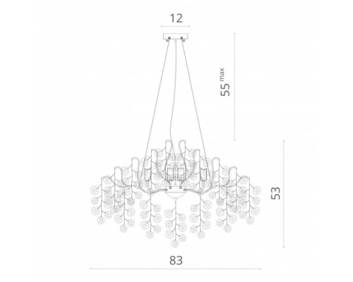 Подвесная люстра Spumante 7288/18 SP-9 Divinare