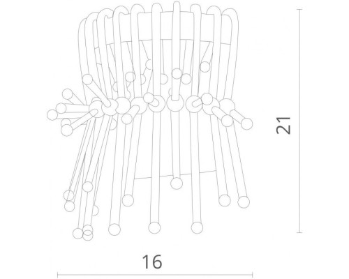 Настенный светильник Vetro 7565/01 AP-1 Divinare