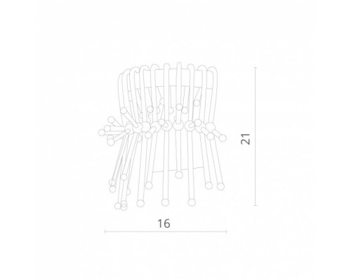 Настенный светильник Vetro 7565/02 AP-1 Divinare