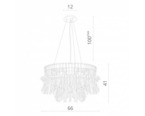 Подвесная люстра Vetro 7565/02 SP-7 Divinare