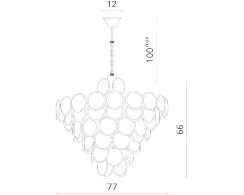 Подвесная люстра Chloe 7566/01 SP-18 Divinare