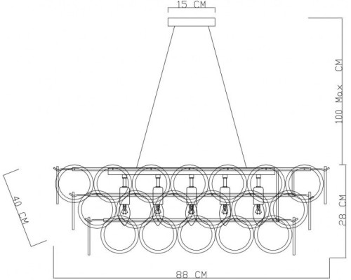 Подвесная люстра Chloe 7566/02 SP-13 Divinare