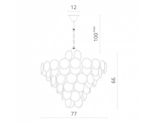 Подвесная люстра Chloe 7566/02 SP-18 Divinare