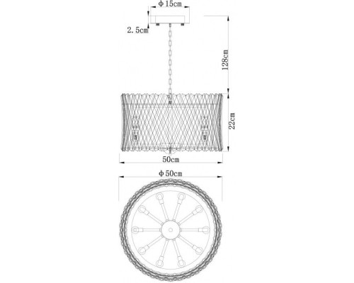 Подвесная люстра Bivara 7567/18 SP-10 Divinare
